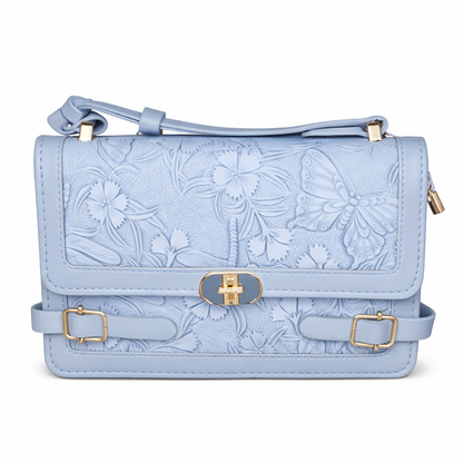 Elegant Satchel Handbag with Floral Details – Chic & Feminine