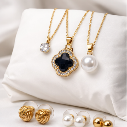 Premium Women’s Jewelry Combo – 3 Bracelets & 3 Bangles Set