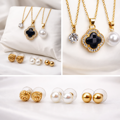 Premium Women’s Jewelry Combo – 3 Bracelets & 3 Bangles Set