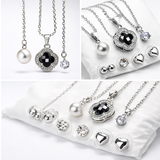 Premium Women’s Jewelry Combo – 3 Bracelets & 3 Bangles Set