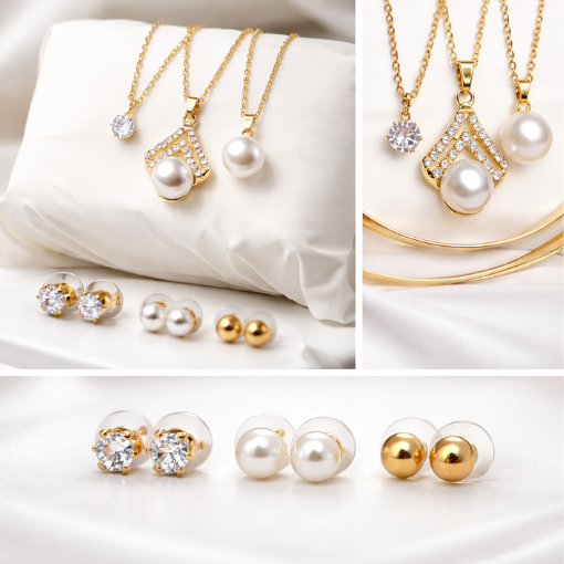 Classic Ladies 6-Piece Jewelry Set – Gani Bracelets & Kangan Bangles